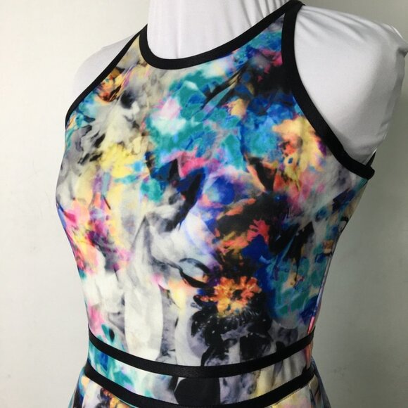 Parker Women's Multicolor Open Flare Mini Dress Size XS - Picture 4 of 16